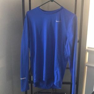 Men’s Nike blue dri fit running shirt